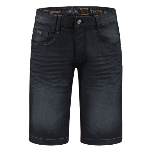 Tricorp korte werkbroek Jeans Premium Stretch - denim blue
