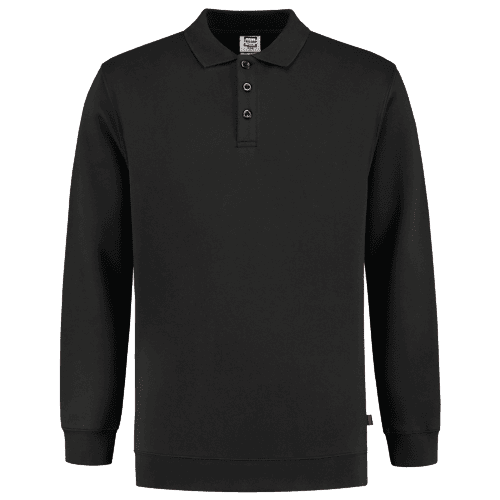 Tricorp polo sweatshirt 60°C washable - black