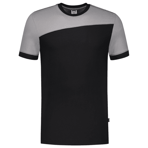Tricorp T-shirt bicolor naden, black-grey (102006)