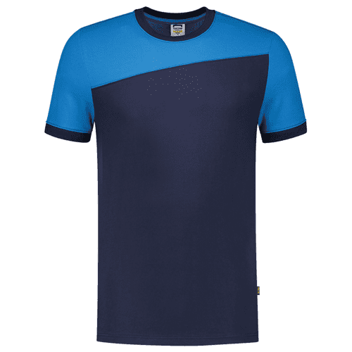 924077 T-shirt bicolor ink turq s