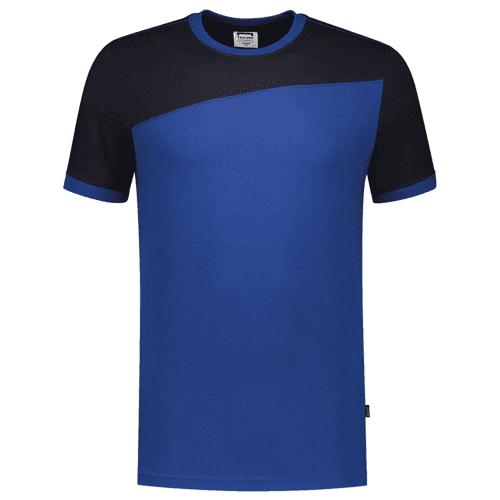 Tricorp T-shirt bicolor naden, royalblue-navy
