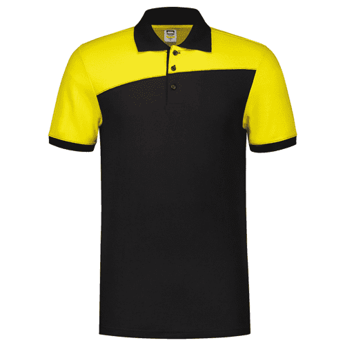 Tricorp polo shirt Bicolor seams - black/yellow