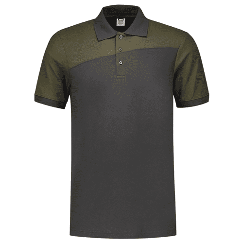 Tricorp polo shirt Bicolor seams - dark grey/army