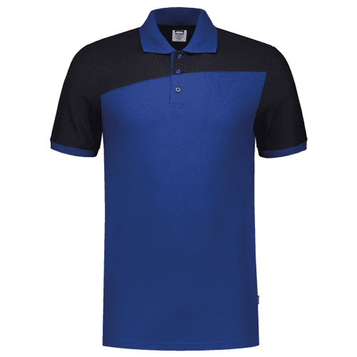 924166 Poloshirt bicolor royalnavy xxl