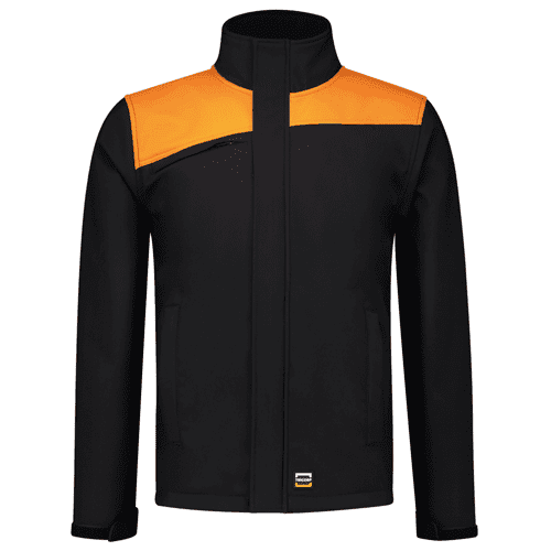 Tricorp softshell jacket Bicolor seams - black/orange