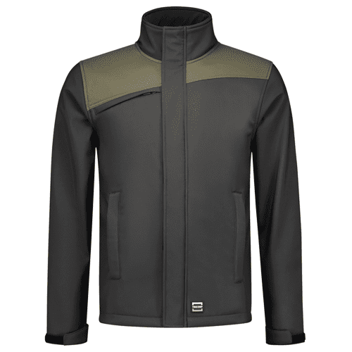 924270 Softshell bicolor dgrey army l