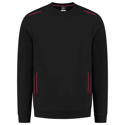 925080 TRI sweater Accent zw/rd XL