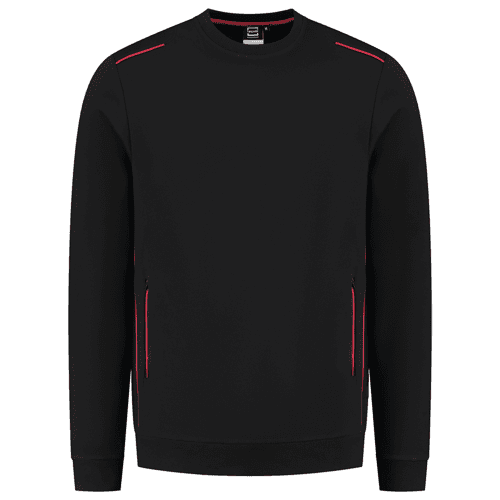 925081 TRI sweater Accent zw/rd XS