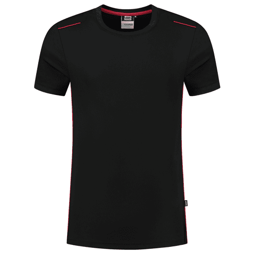 Tricorp T-shirt Accent - black/red
