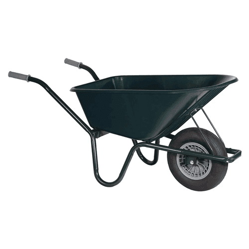 939992 Wheelbarrow 100L plastic cont.green