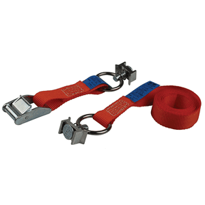 Lashing strap 25 mm, with cam buckle and fitting for loading rail