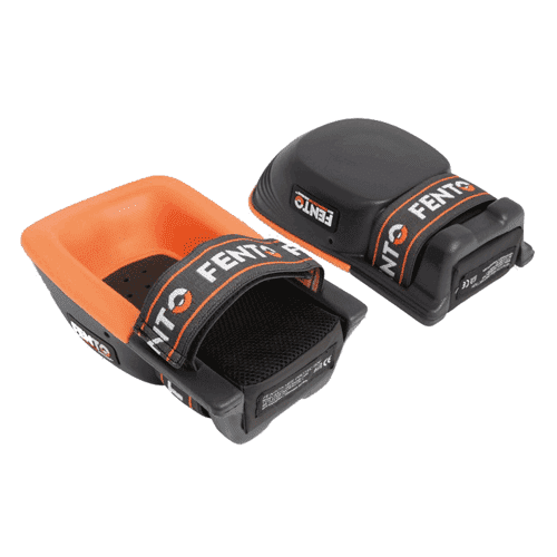 Fento knee pads, black/orange