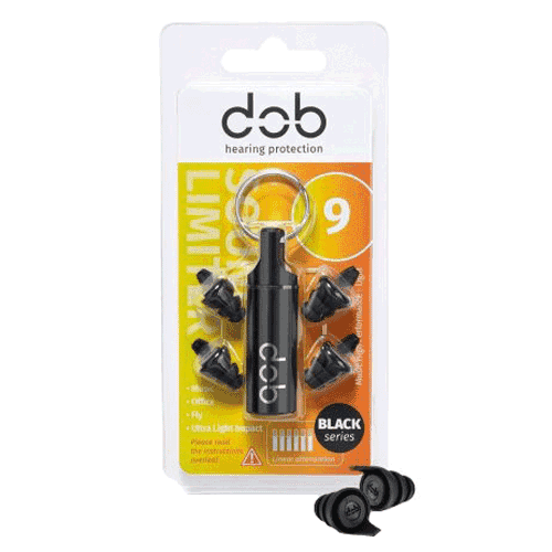 dOb reusable earplug, black series