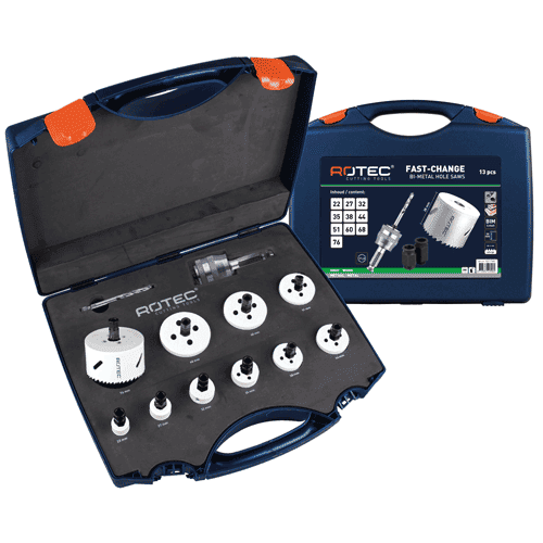 Rotec 13-delige gatzaagset, elektricien type 527