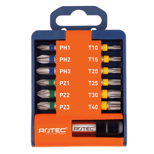 941299 Bitset 1/4"" 13pcs + bith.PH,PZ,TX