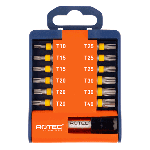 941301 Bitset 1/4"" 13pcs + bithouder TX