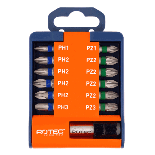 941302 Bitset 1/4"" 13pcs + bith. PH,PZ