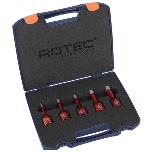 Rotec Premium diamantboorkronenset 5-delig, type 757