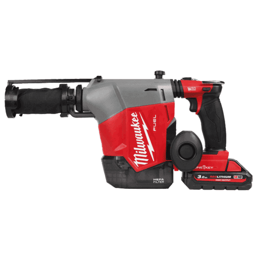 Milwaukee M18 FUEL™ boorhamer SDS+ met geïntegreerde stofafzuiging
