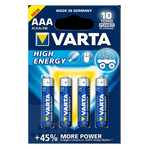 942014 Varta batt.AAA (4) per blisterverp.