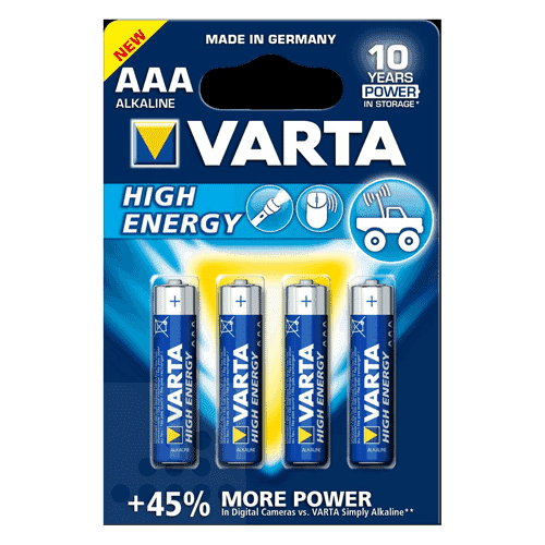 942014 Varta batt.AAA (4) p.blister pack