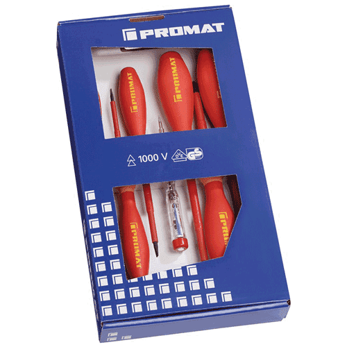 Promat VDE screwdriver set, 7-piece
