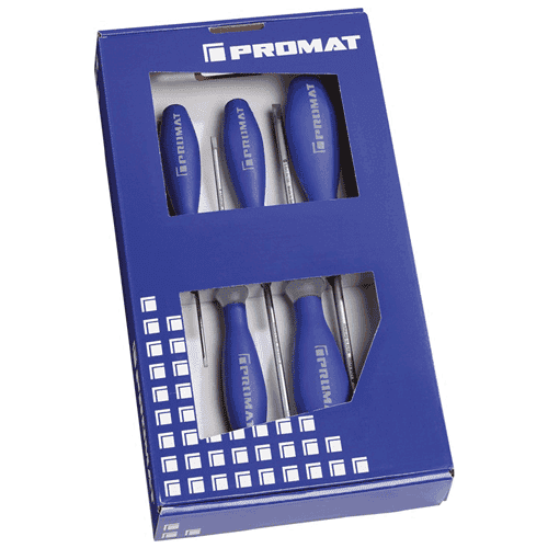 Promat 6-piece screwdriver set PZD/PH