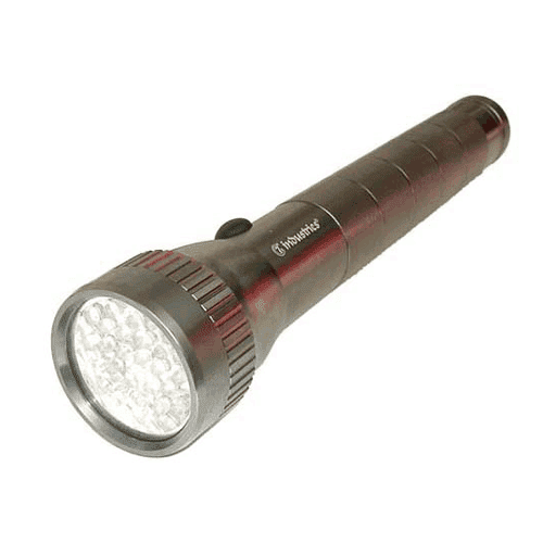 Aluminium LED torch, incl batteries