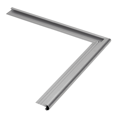 Aluminium roof edge profile + bead, outer corner