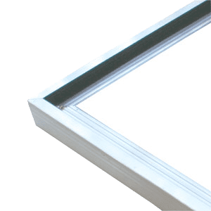 Aluminium roof trim profile, outer corner