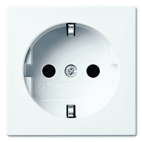 Busch-Jaeger Balance flush-mounted socket outlet, 1-gang, ungrounded