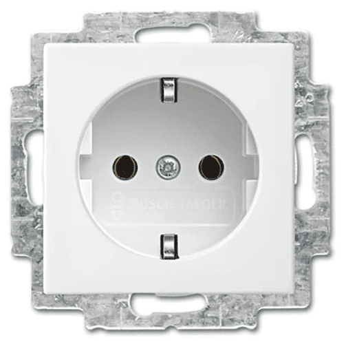 Busch-Jaeger Balance flush-mounted socket outlet with earth connection, 1-gang