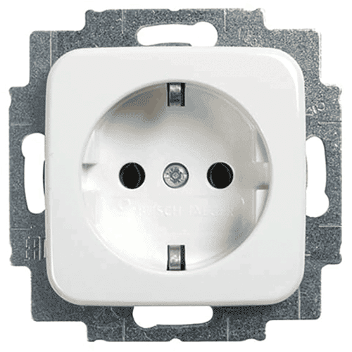 Busch-Jaeger Reflex flush-mounted socket outlet with earth connection, 1-gang