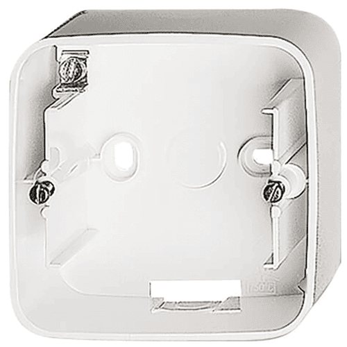 Busch-Jaeger Reflex lege opbouwdoos met bodem, Alpin wit