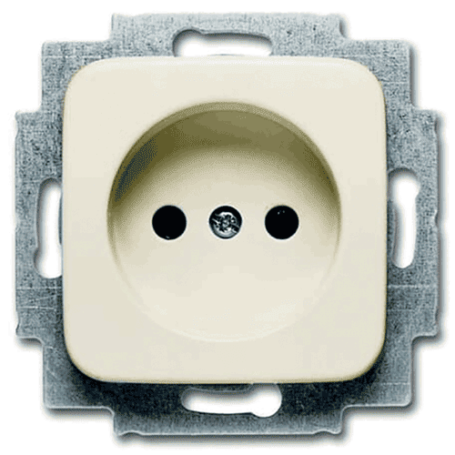 Busch-Jaeger SI flush-mounted socket outlet, ungrounded, 1-gang