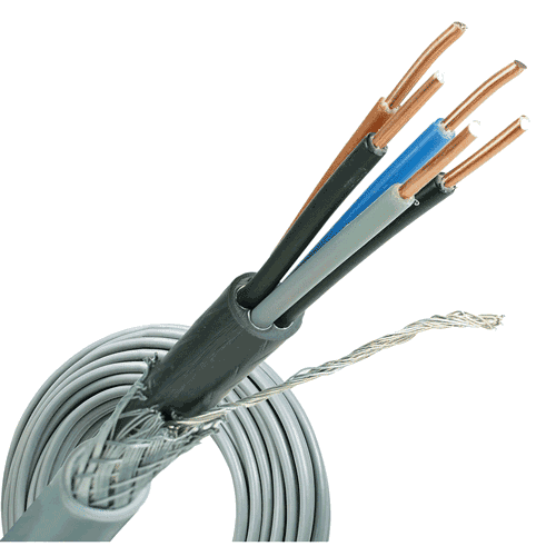 981734 Inst.cable YMvKas 5x2,5+2,5mm2 R50m