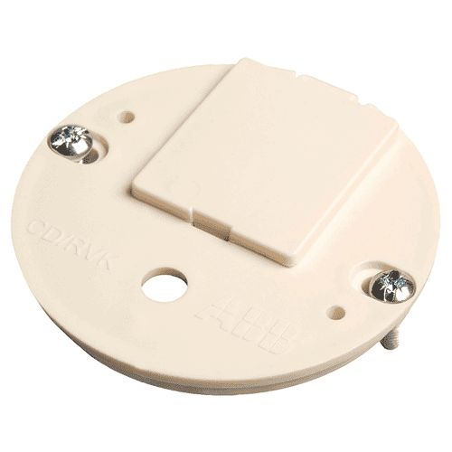 ABB centraaldoos deksel met kroonsteen, rond