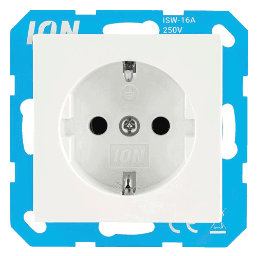 ION Industries socket outlet grounded and touch protection V1/J1