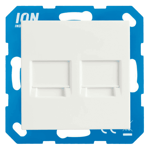 ION Industries centraalplaat Modular Jack, 2-voudig V1/J1