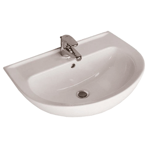 Eurovit hand basin 55 cm, white