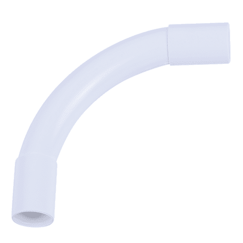 Pipelife Polivolt PVC electrical conduit elbow 90 degrees, white