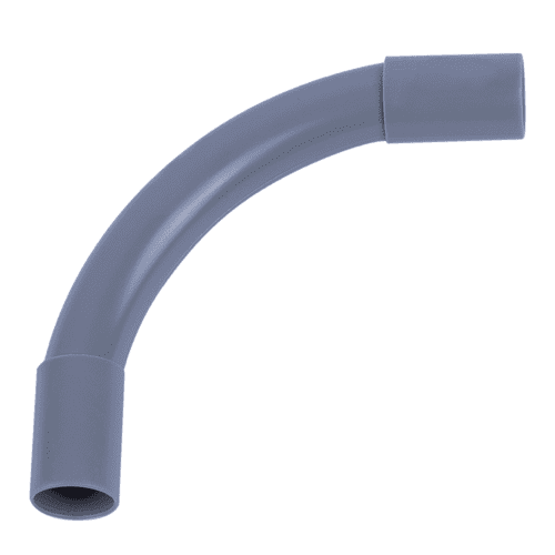 Pipelife Polvalit PVC electrical conduit elbow VSV 90 degrees, grey