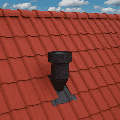 Ubbink Ventus roof outlet, 15-55° detail 2