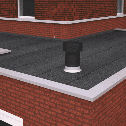 Ubbink Ventus roof outlet, flat roof detail 2