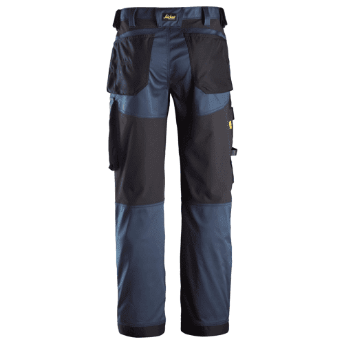 Snickers work trousers AllroundWork stretch loose fit 6351 - navy/black detail 2