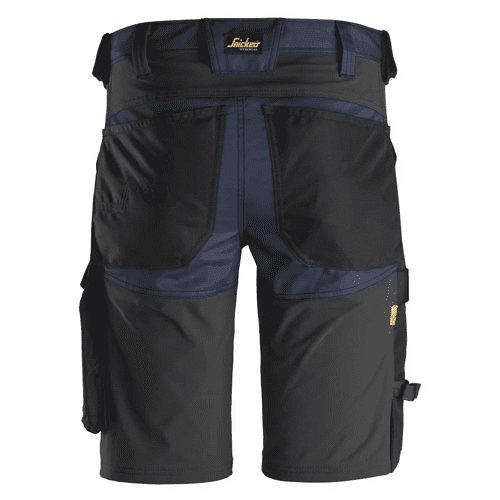 Snickers short work trousers AllroundWork stretch 6143 - navy/black detail 2