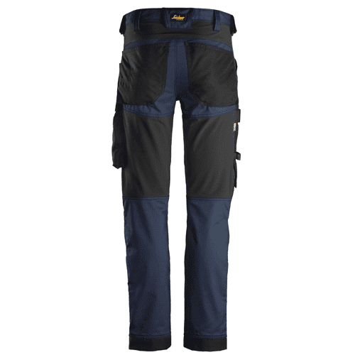 Snickers work trousers AllroundWork stretch 6341 - navy/black detail 2
