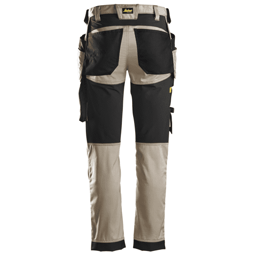 Snickers work trousers AllroundWork stretch 6241 - khaki/black detail 2
