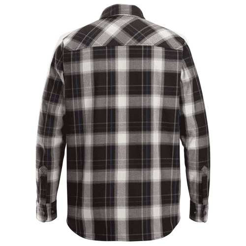 Snickers AllroundWork insulated shirt - black/bone white detail 2