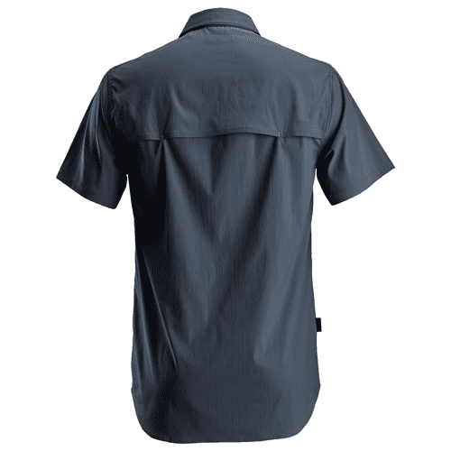 Snickers LiteWork short sleeve shirt - navy detail 2